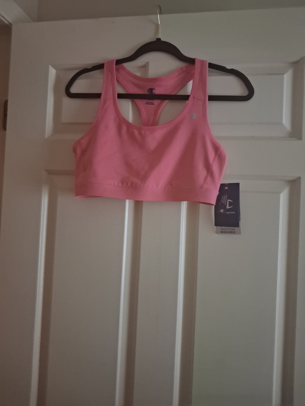 Champion Pink Racerback Sports Bra with Wide Straps